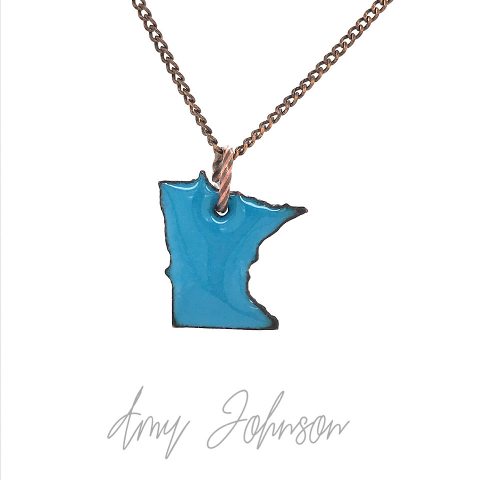 Enameled Minnesota State Necklaces