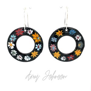 Bloom Enamel Earrings