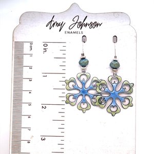 Dahlia Enamel Earrings