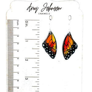 Monarch Enamel Earrings