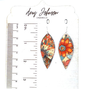 Rustique Fleur Enamel Earrings