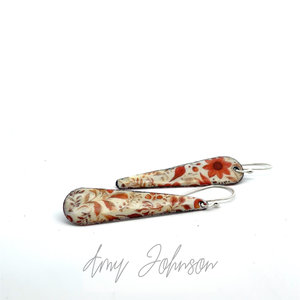 Autumnal Balance Enamel Earrings