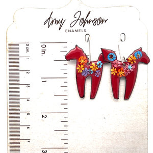 Scandi Chic Enamel Earrings
