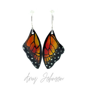 Monarch Enamel Earrings