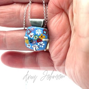 Daphne Blue Pendant Necklace