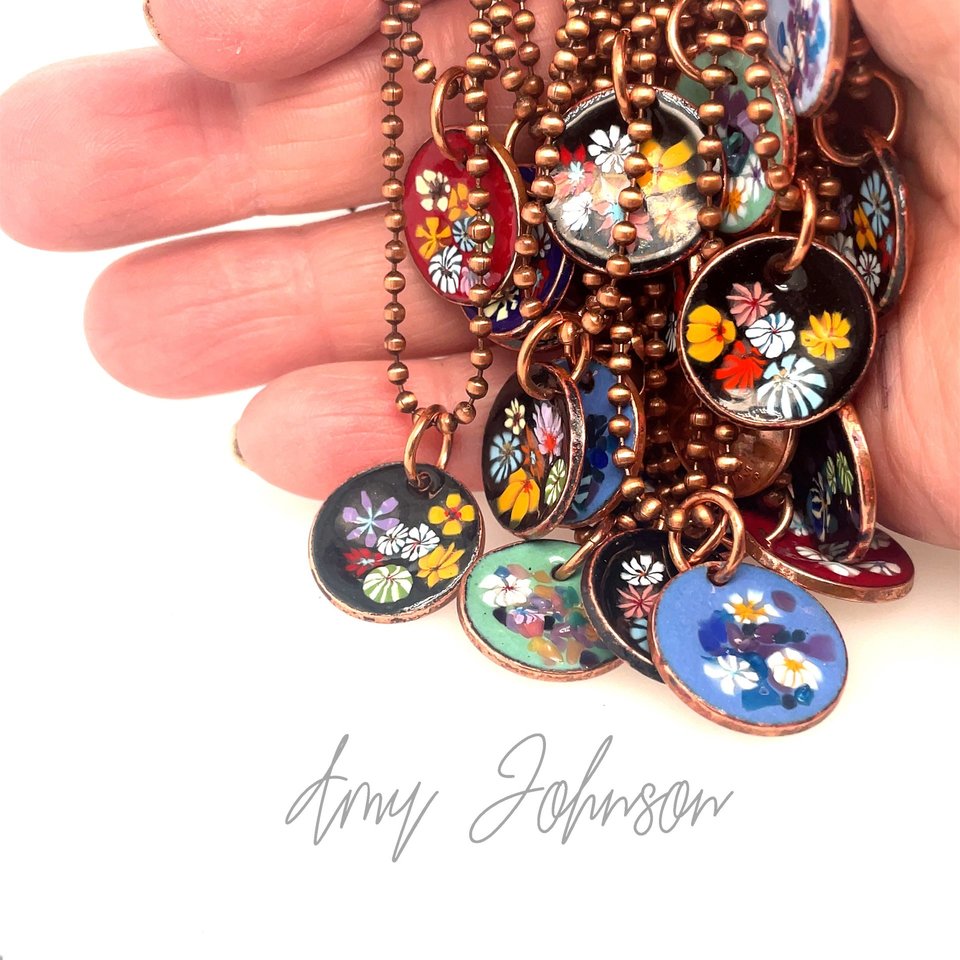 Millefiori Lucky Penny Necklaces