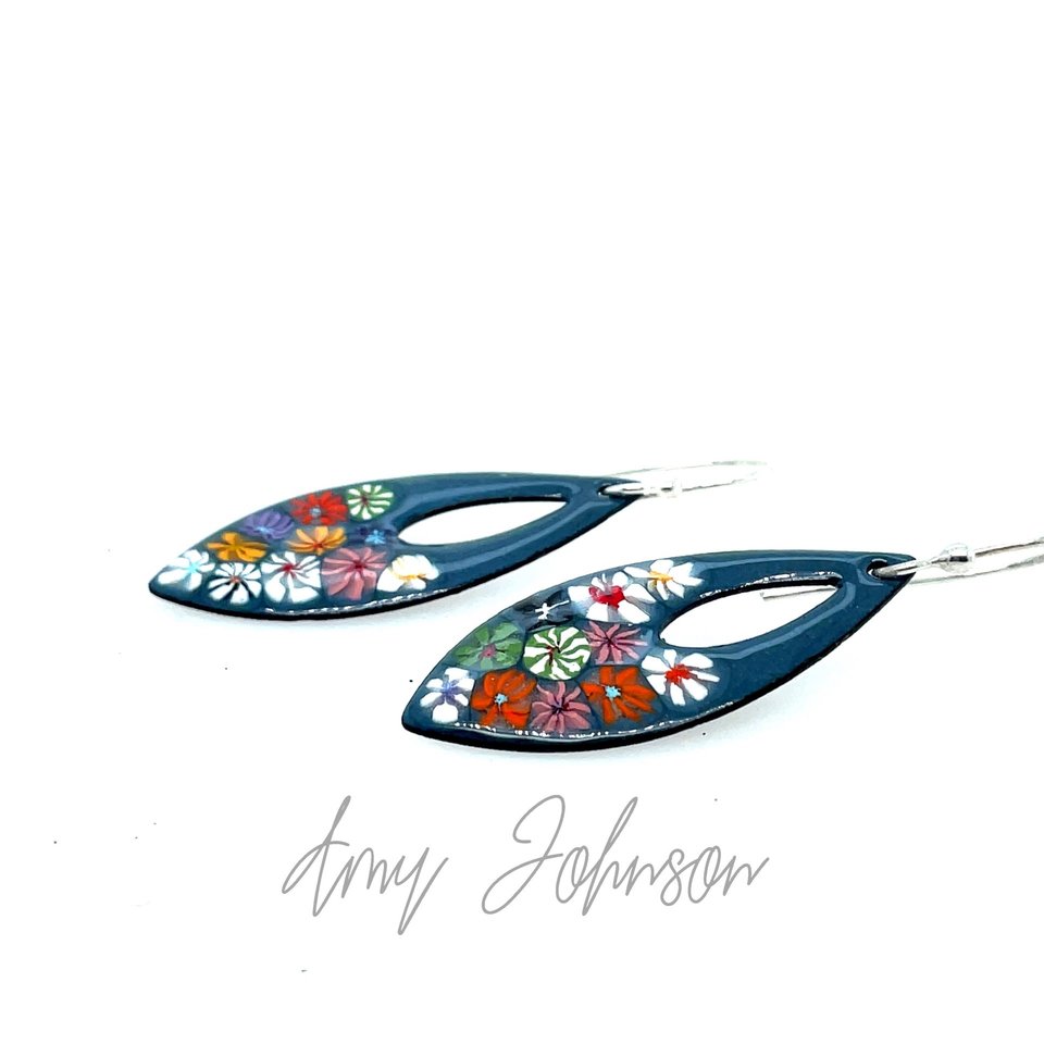 Floral Teardrop Earrings
