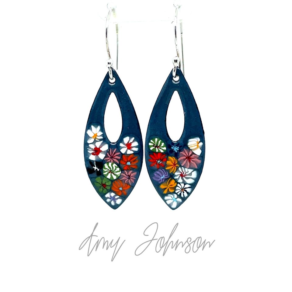 Floral Teardrop Earrings
