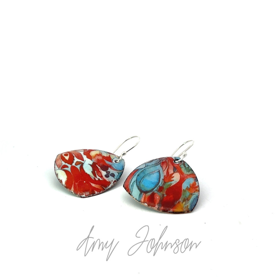 Vibrancy Enamel Earrings