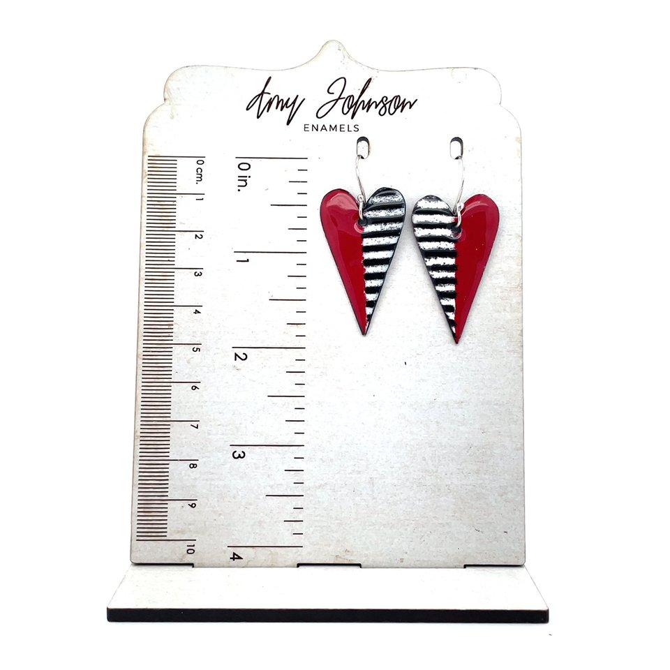 Groovy Kind of Love Enamel Earrings