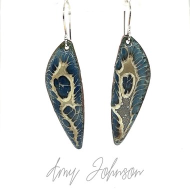 Springtime Awakening Enamel Earrings
