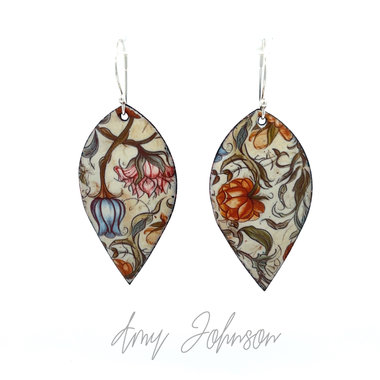 Enhanted Wildflower Enamel Earrings