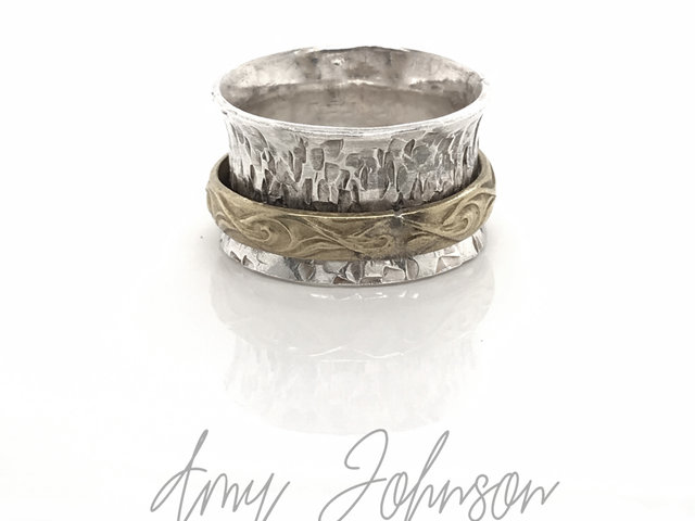 Spinner Ring With Brass Spinner