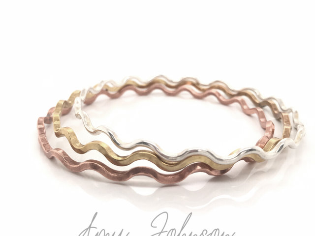 Wave Stacking Bangle Bracelet