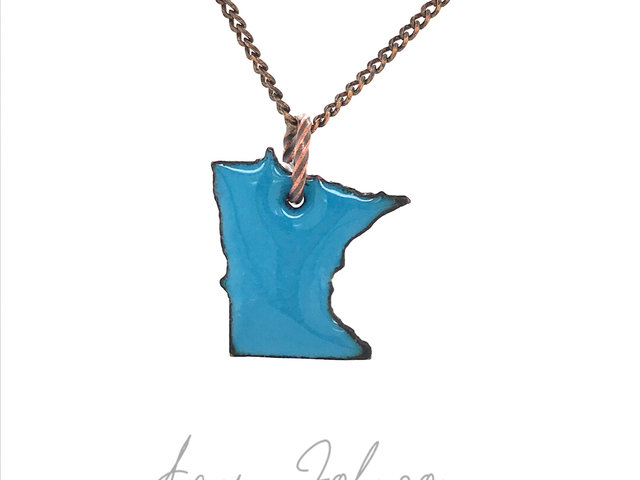 Enameled Minnesota State Necklaces