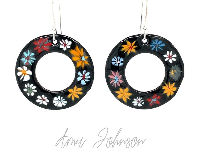 Bloom Enamel Earrings